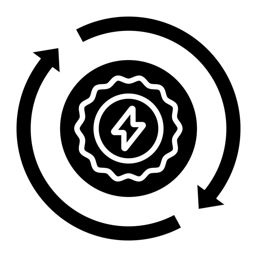 energi ikon stil vektor