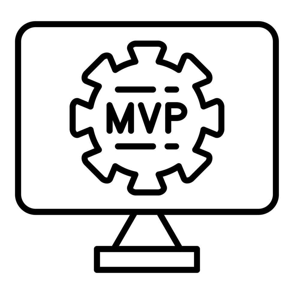 mvp-Symbolstil vektor