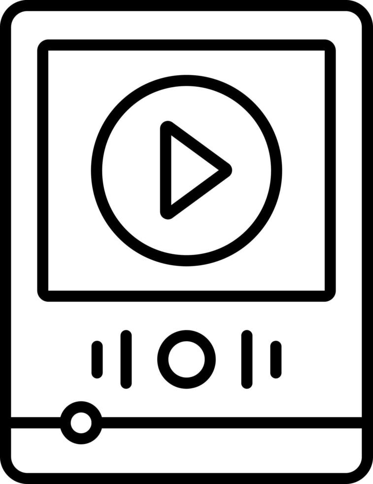 Play-Button-Icon-Stil vektor