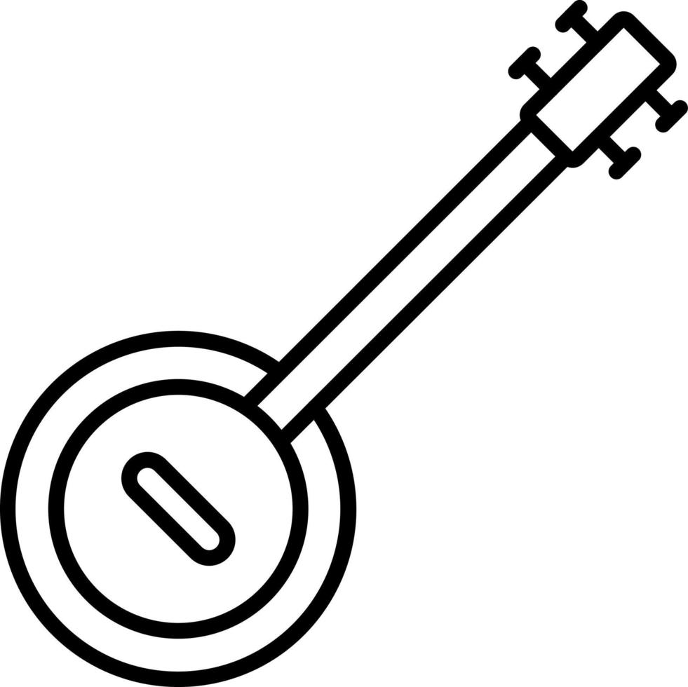 Banjo Symbol Stil vektor