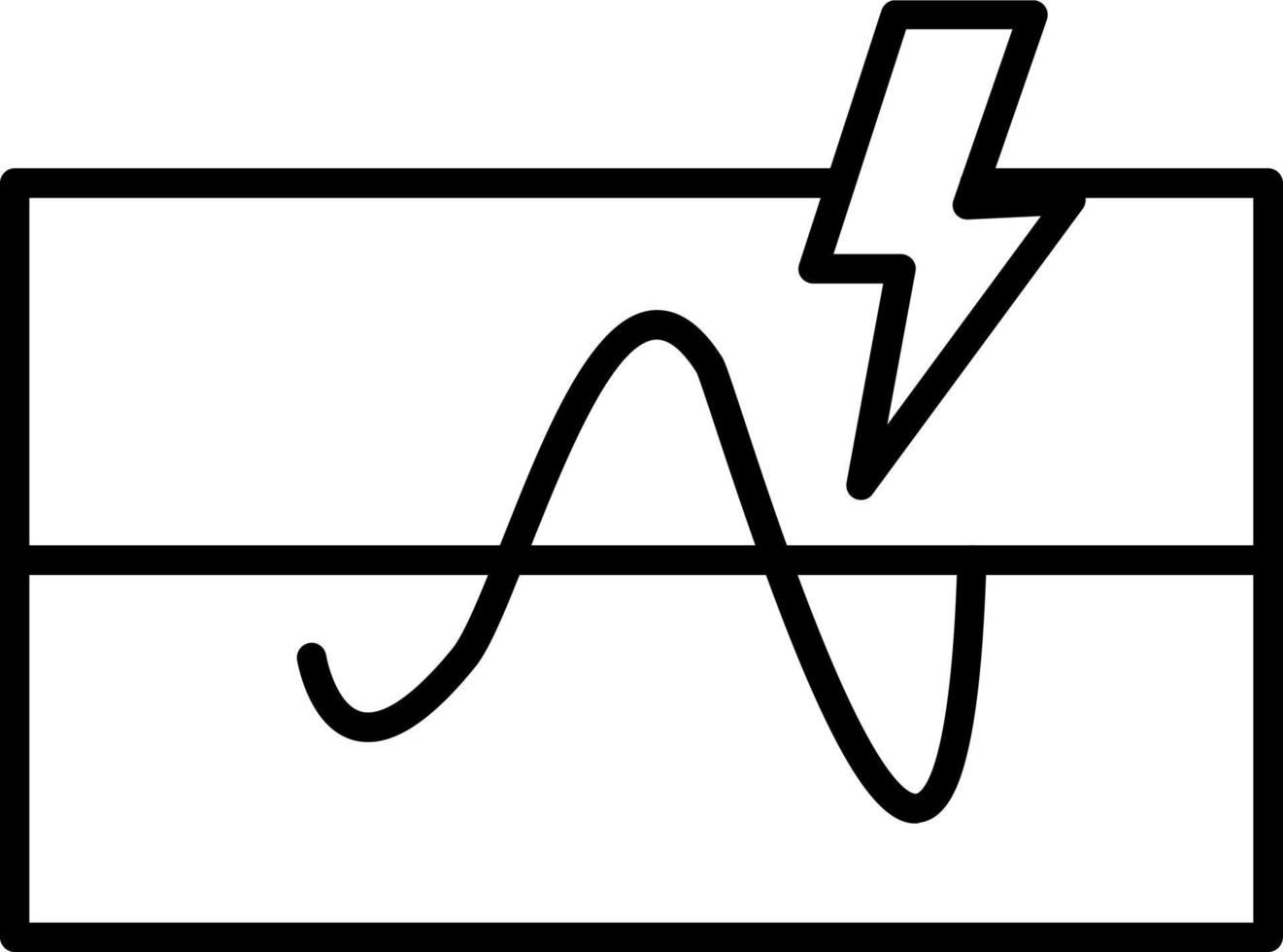 elektrisch Schwelle Symbol Stil vektor