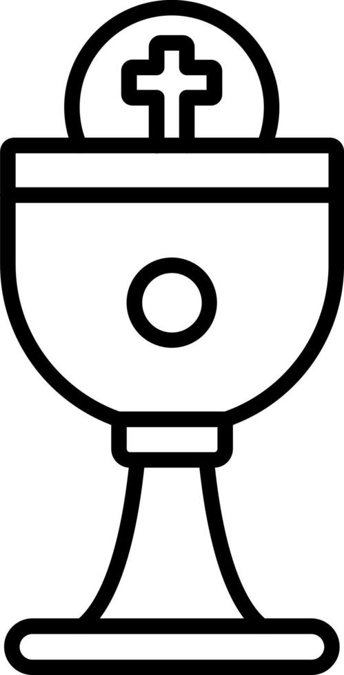 Eucharistie Symbol Stil vektor