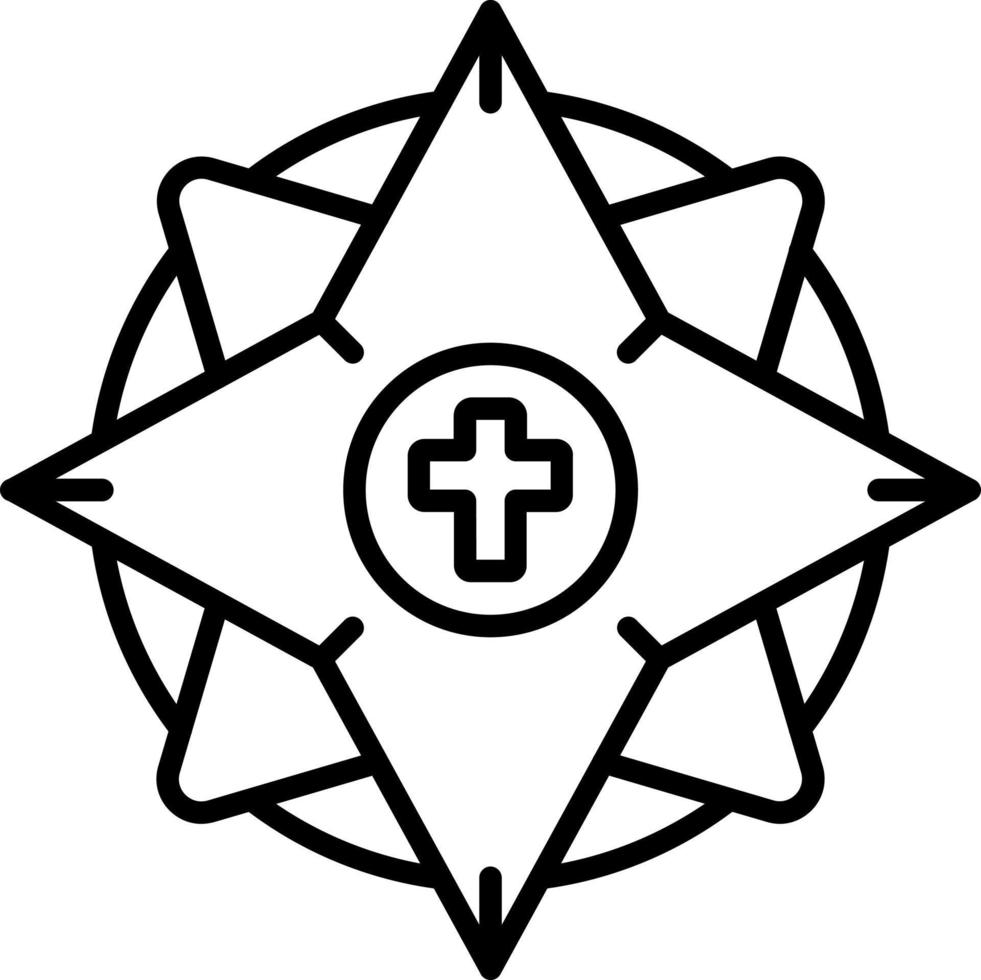 Krone von Dornen Symbol Stil vektor