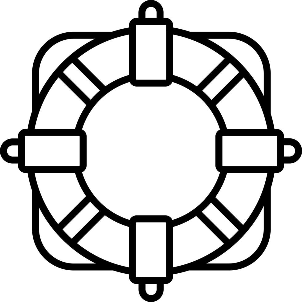 Rettungsring-Symbol-Stil vektor