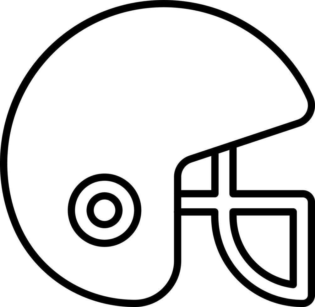 Rugby Helm Symbol Stil vektor