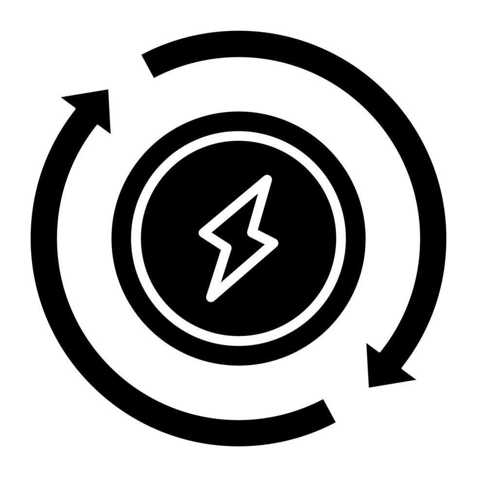 elektricitet ikon stil vektor