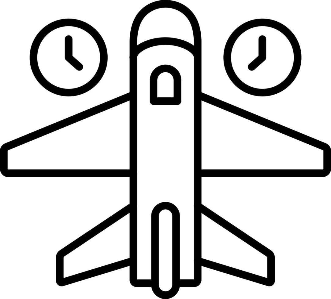 Jet Verzögerung Symbol Stil vektor