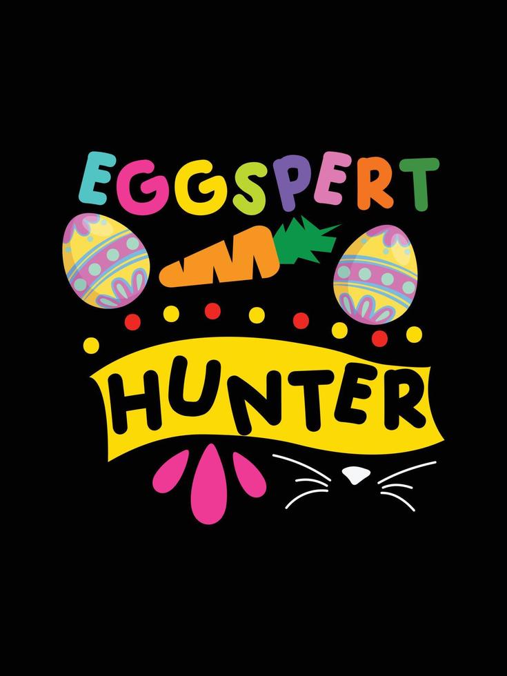 Ostern Tag Typografie Ei Beschriftung T-Shirt Design Urlaub Gruß süß Hase Vektor Kunst