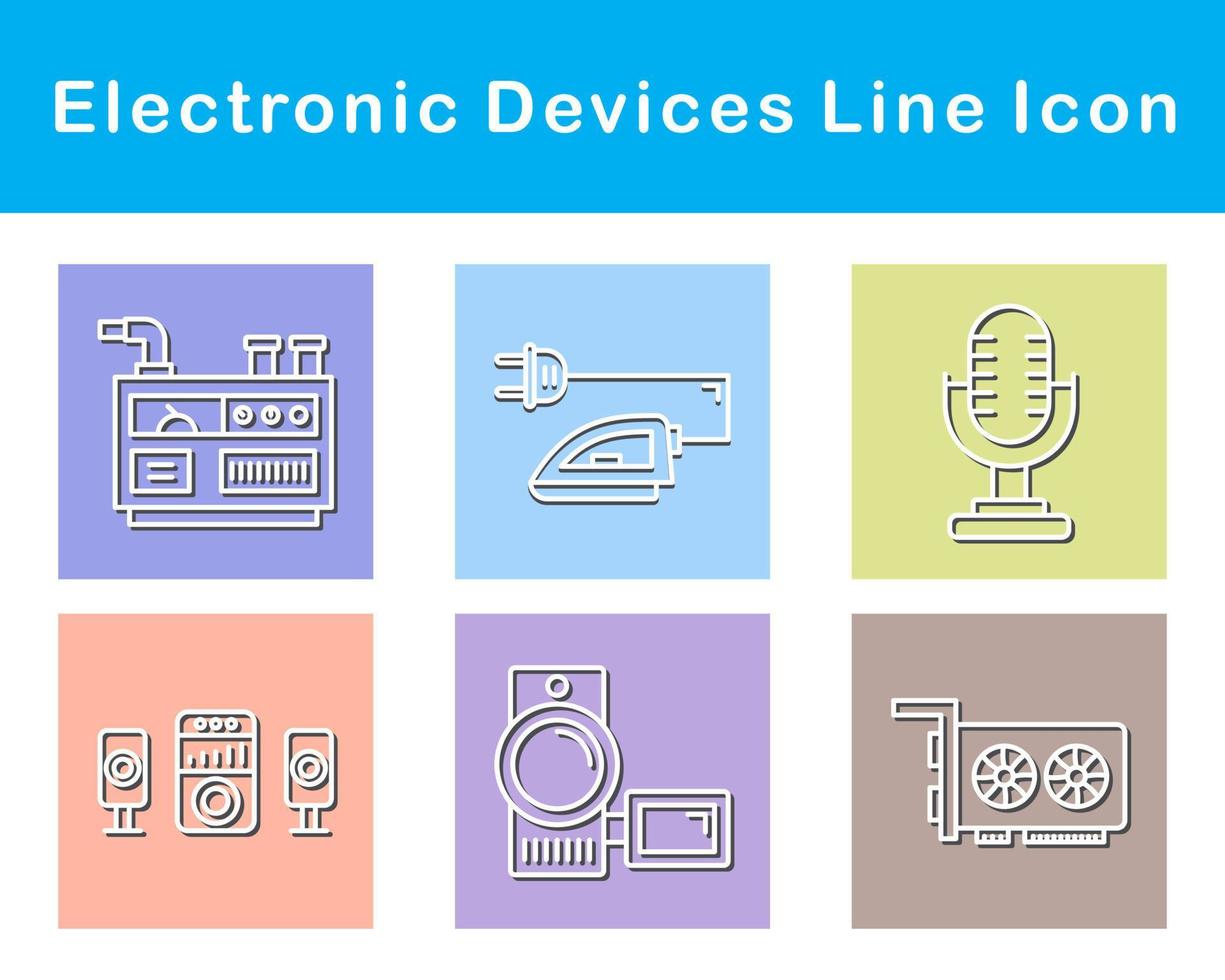 elektronisch Geräte Vektor Symbol einstellen