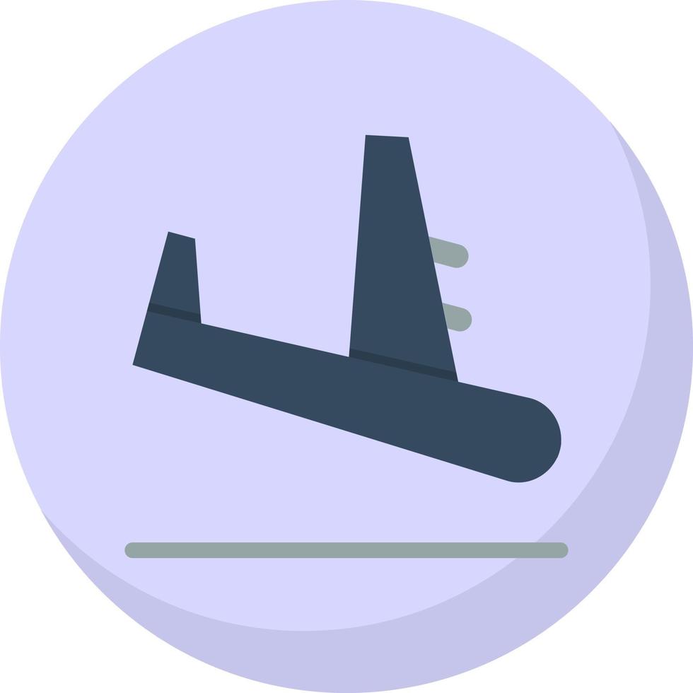 Flugzeug Ankunft Vektor Icon Design