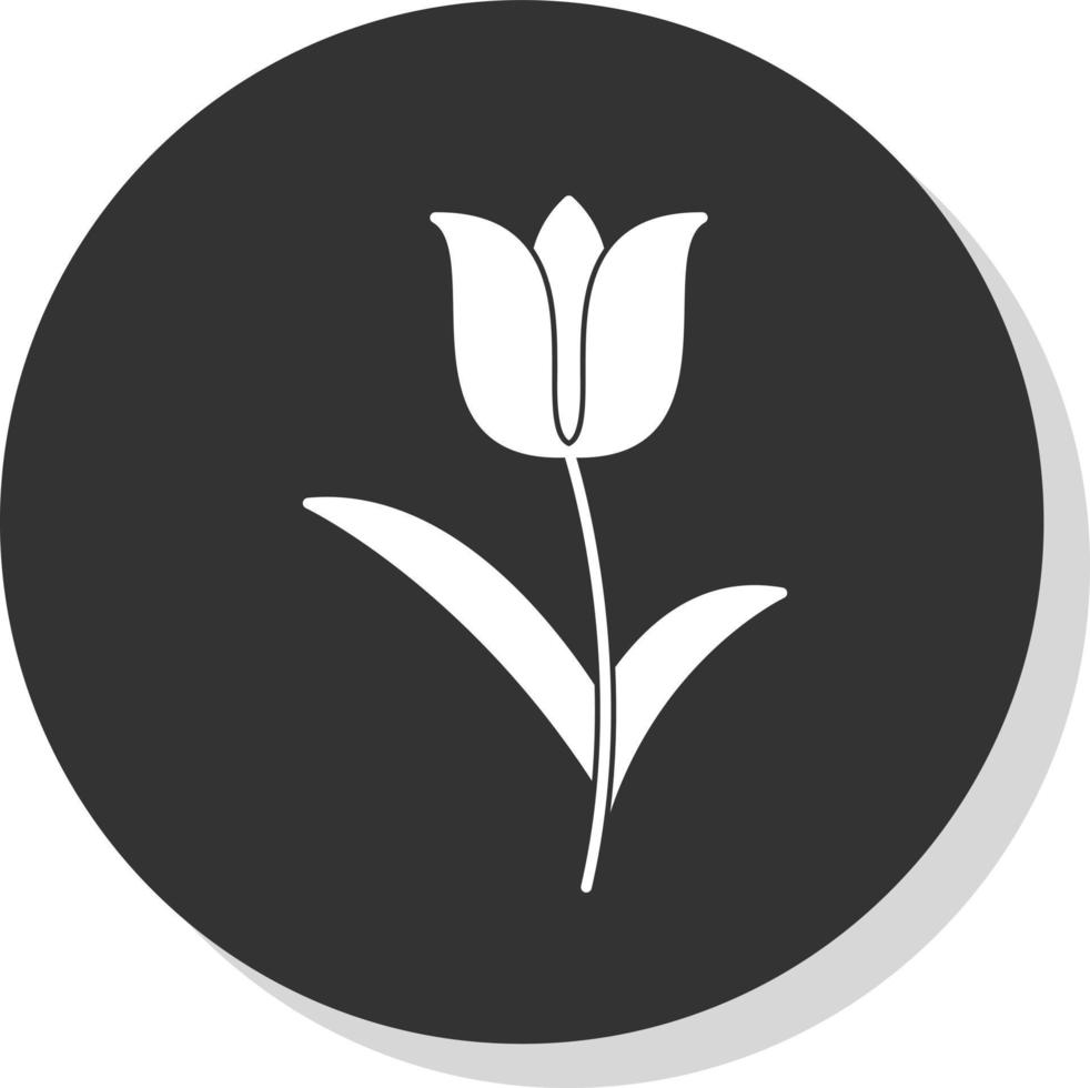 Tulpen-Vektor-Icon-Design vektor