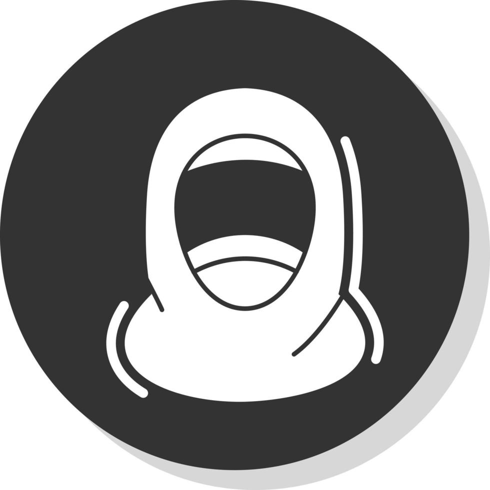 Hijab-Vektor-Icon-Design vektor