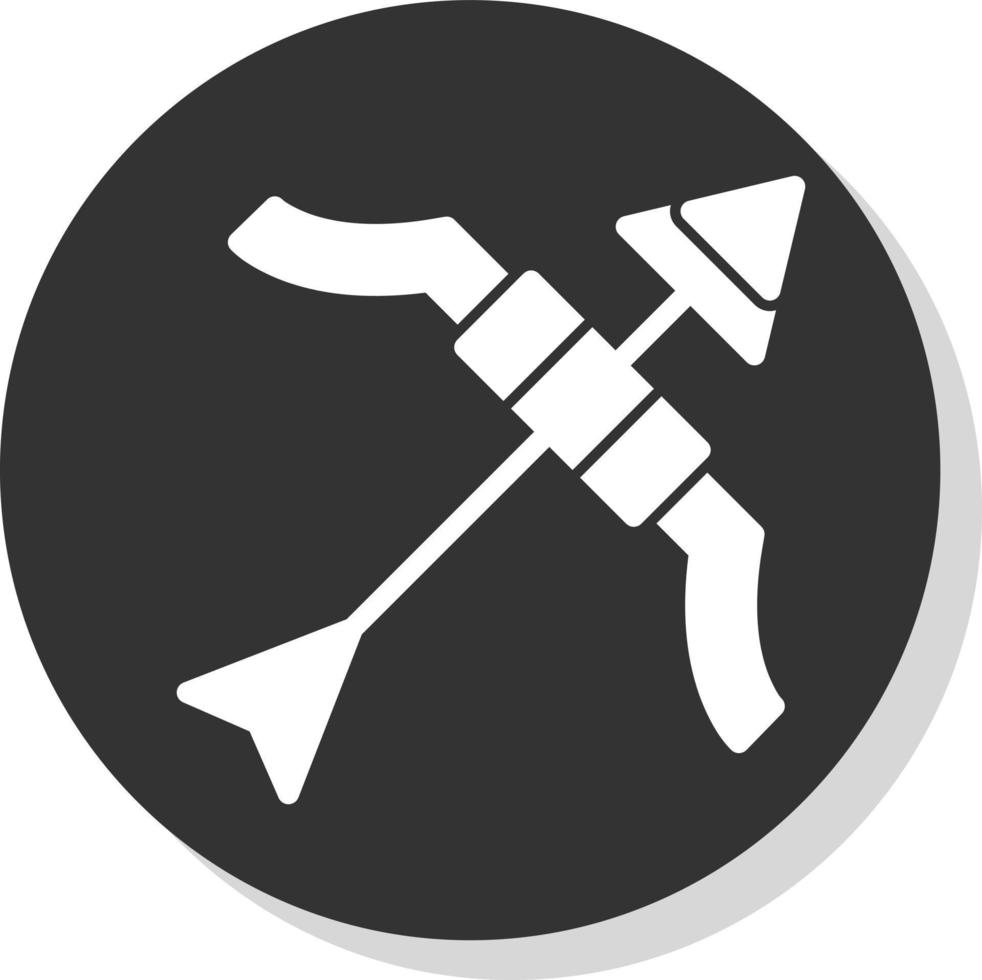 Bogenschießen-Vektor-Icon-Design vektor