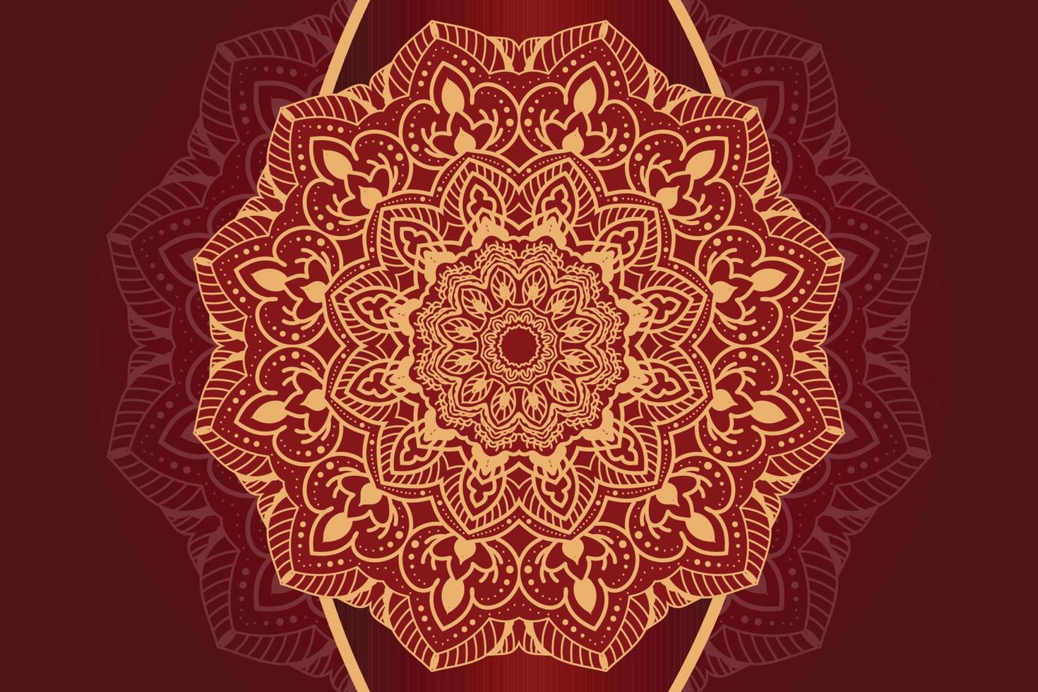 lyx mandala bakgrundsdesign vektor