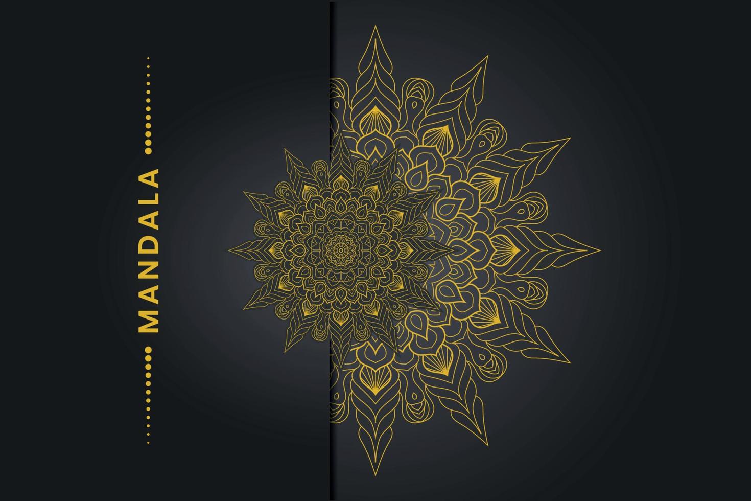 Luxus-Mandala-Hintergrunddesign vektor