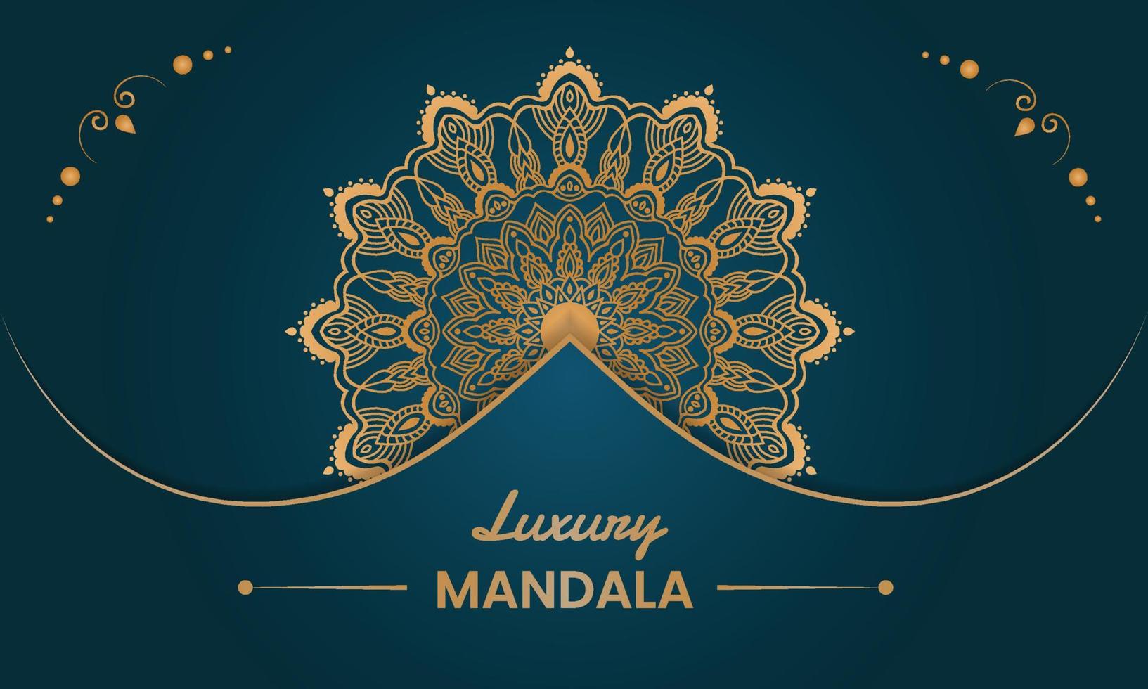 Luxus-Mandala-Hintergrunddesign vektor