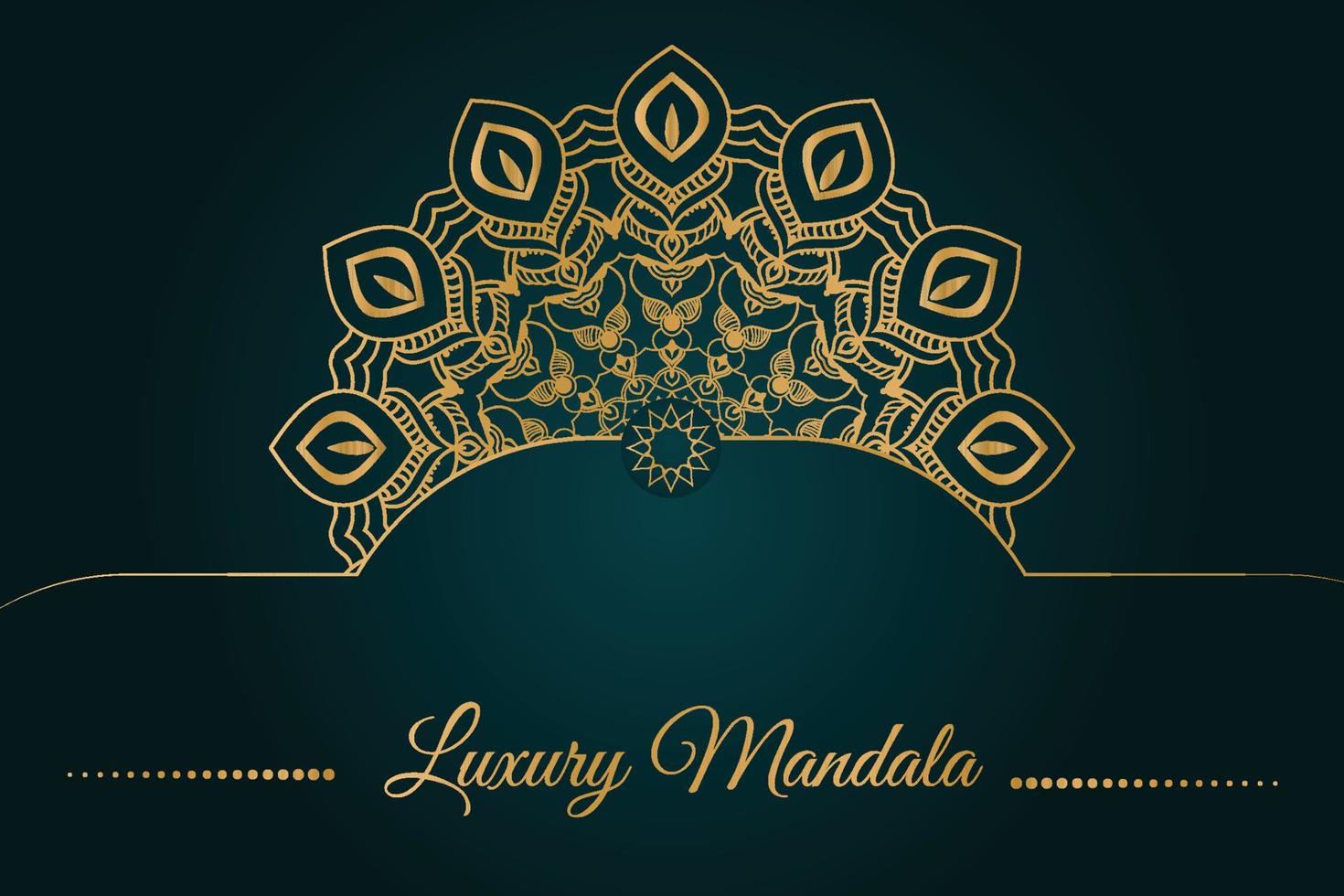 luxuriöses dekoratives Mandala-Design vektor