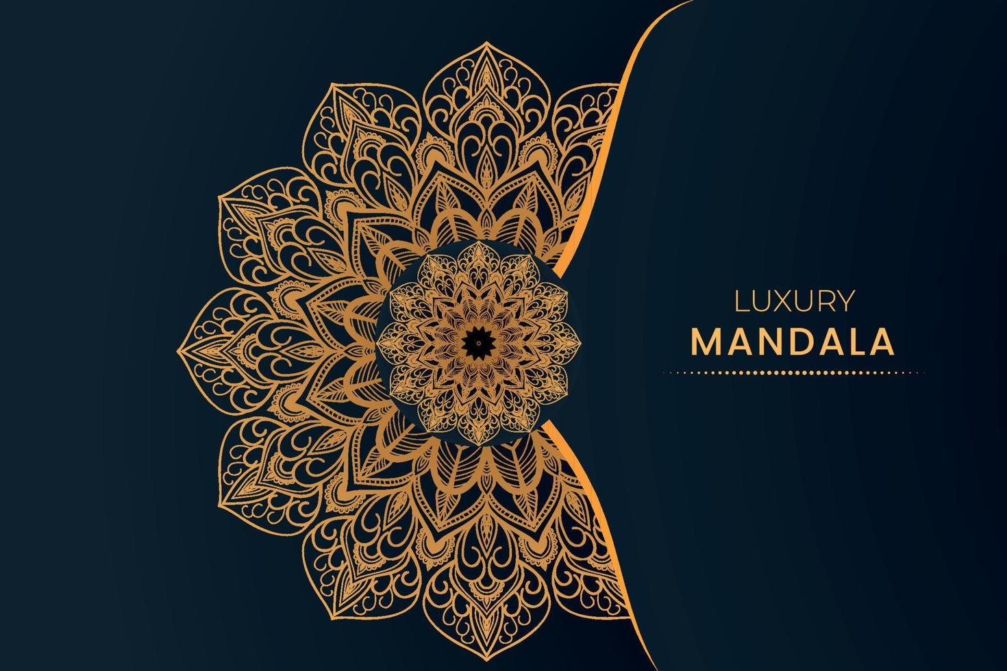 Luxus dekorative Mandala Design Hintergrund vektor