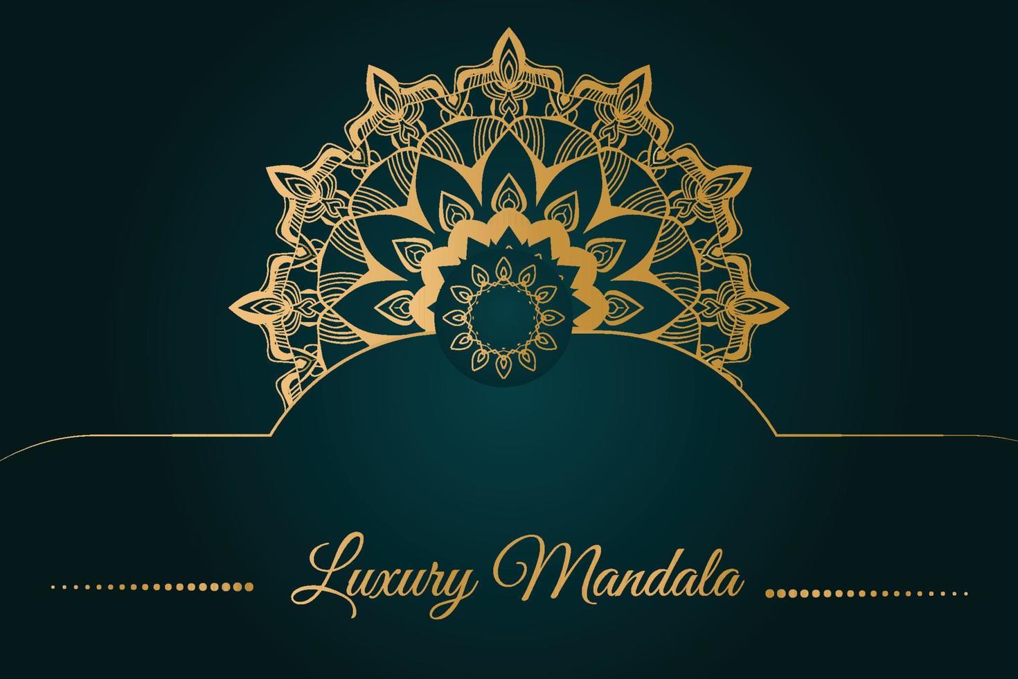 luxuriöses dekoratives Mandala-Design vektor