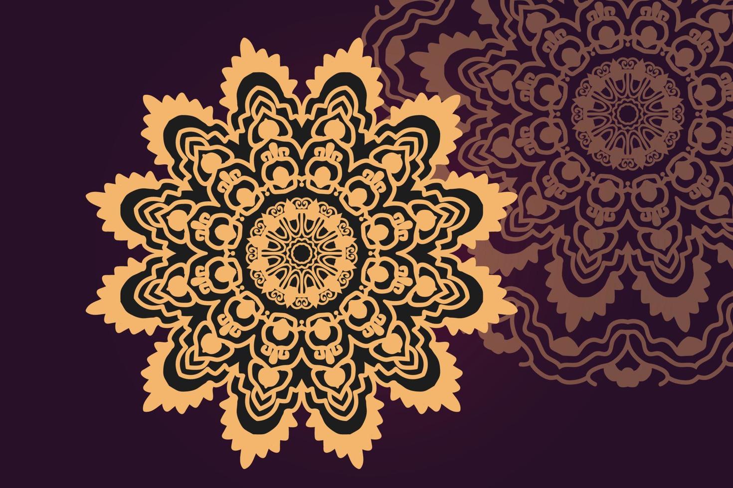 Luxus dekorative Mandala Design Hintergrund vektor