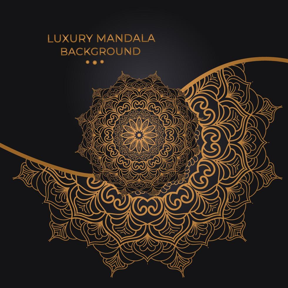 luxuriöses dekoratives Mandala-Design vektor