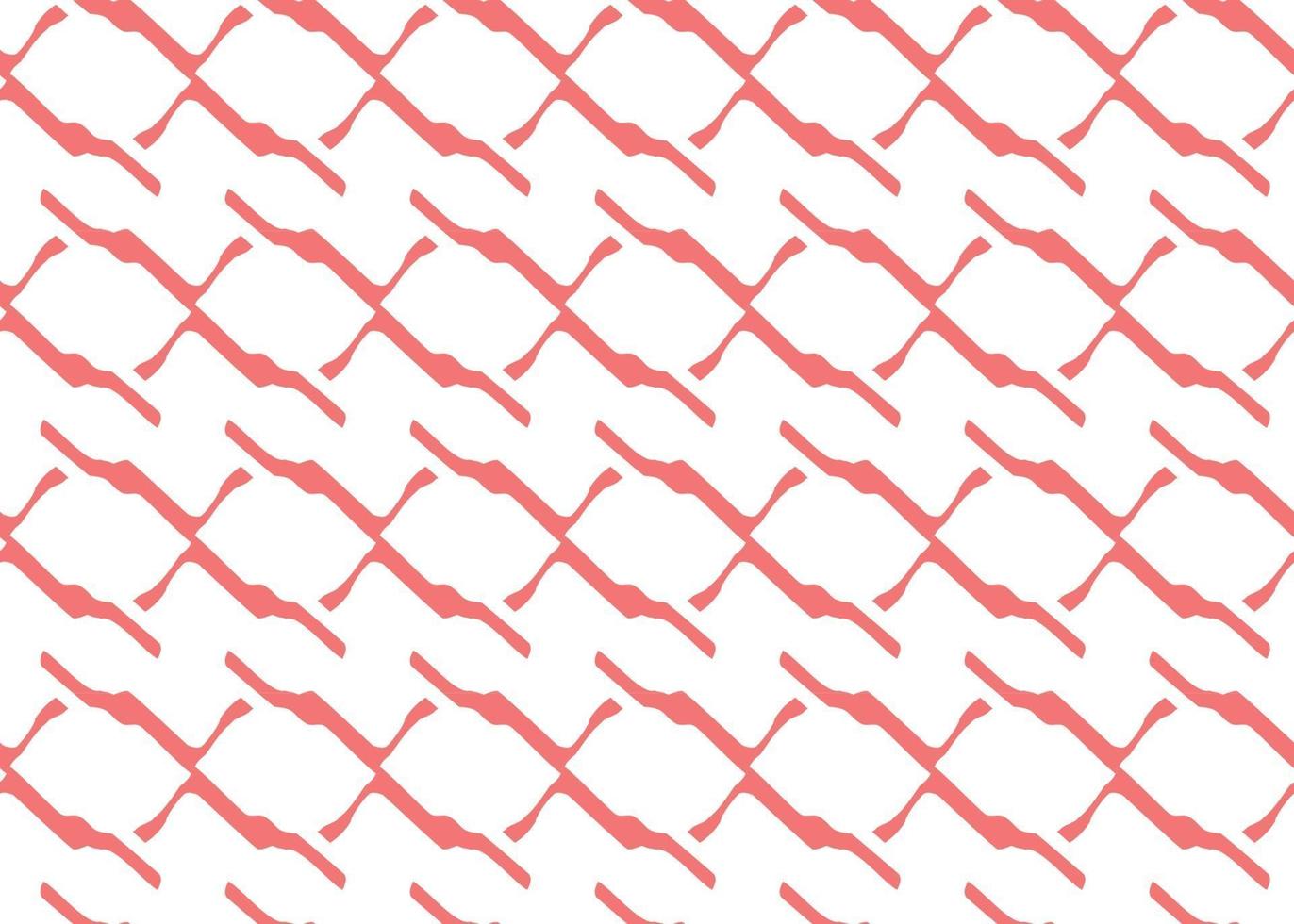 handritade, röda, vita färglinjer sömlösa mönster vektor