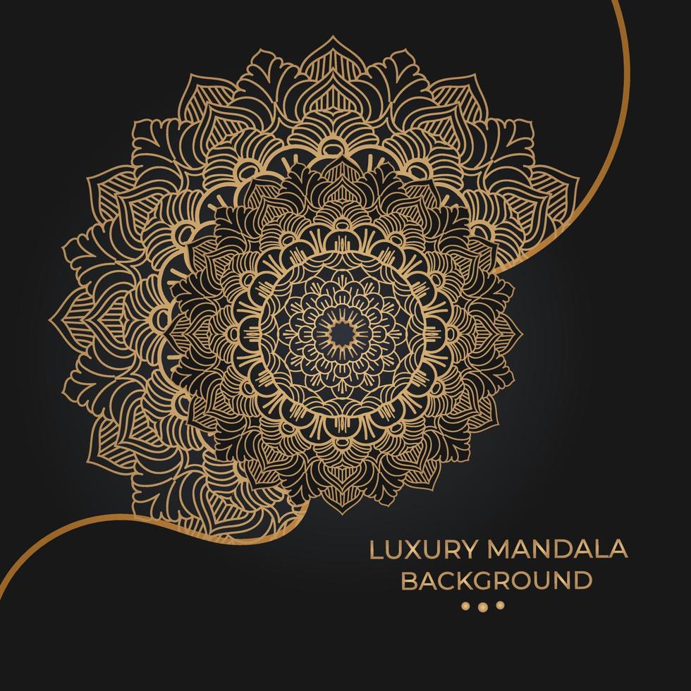 luxuriöses dekoratives Mandala-Design vektor