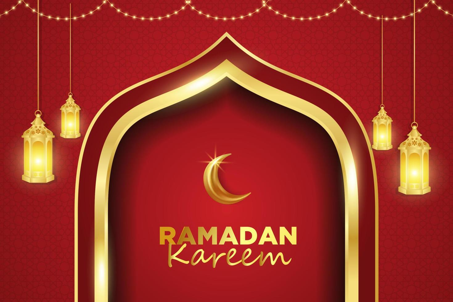 Ramadan kareem islamisch Hintergrund und Banner Illustration vektor