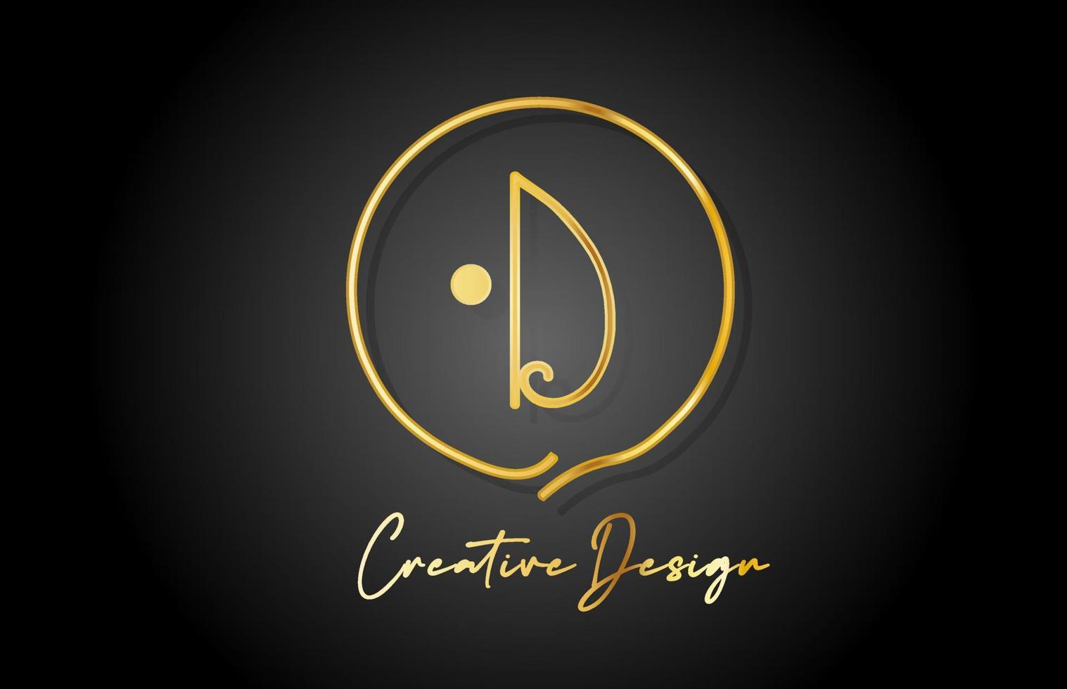 d guld gul alfabet brev logotyp ikon design med lyx årgång stil. gyllene kreativ mall för företag och företag vektor