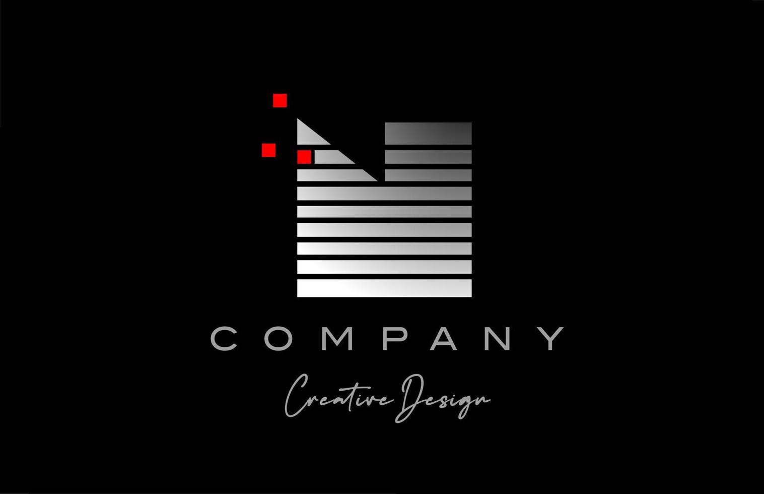 n Alphabet Brief Logo mit geometrisch Muster Linie und Punkte. korporativ kreativ Vorlage Design zum Unternehmen und Geschäft vektor