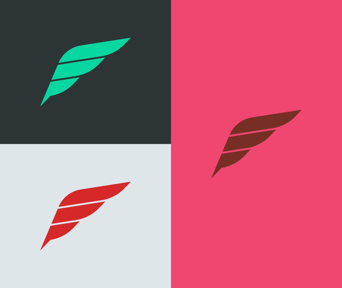 Flügel Konzept. kreativ Brief e Logo Vektor Vorlage. modern und futuristisch Konzept.