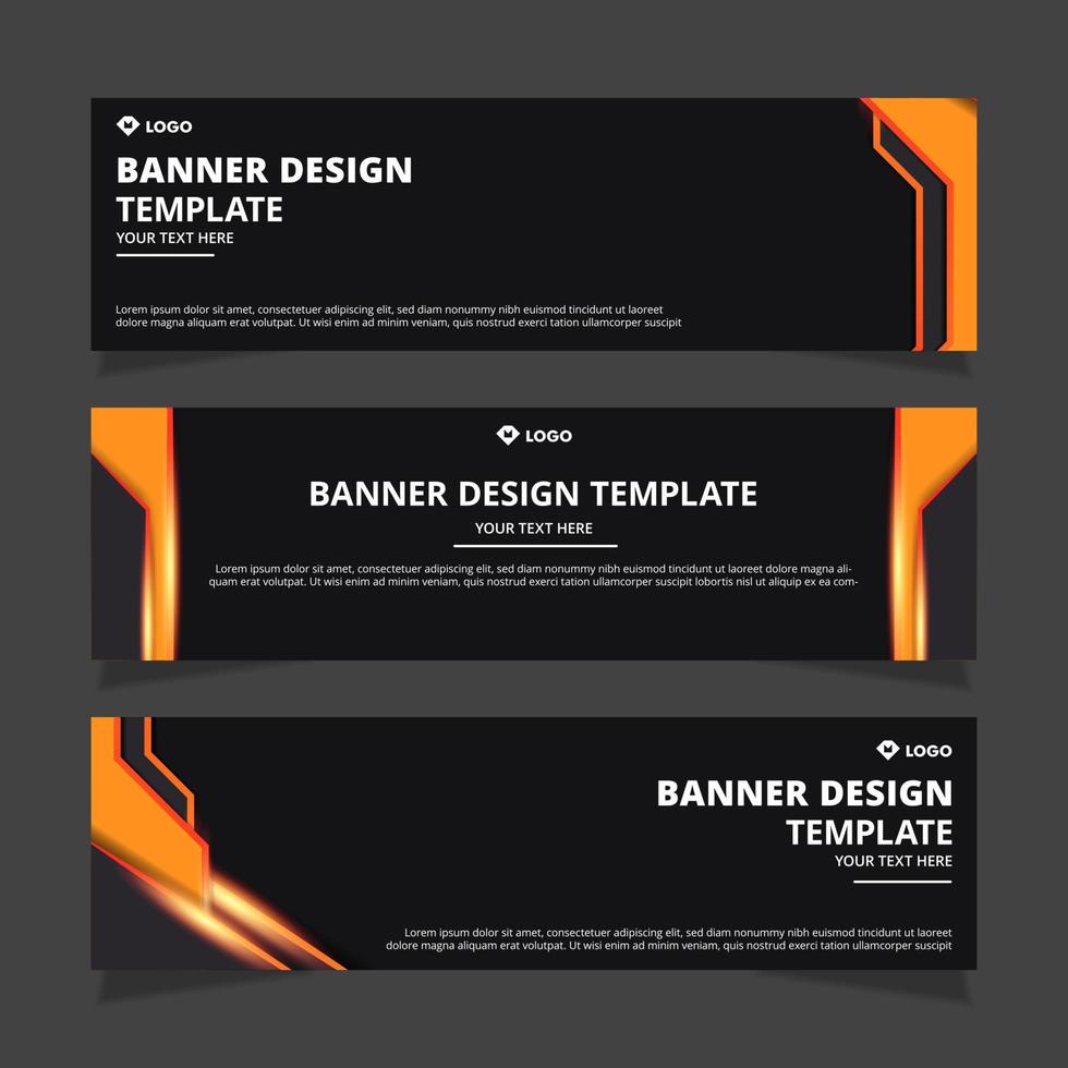 abstrakte Banner Designvorlage vektor