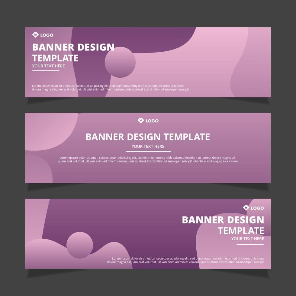einstellen von modern abstrakt Vektor Banner Design. Vorlage bereit zum verwenden im Netz oder drucken Design.