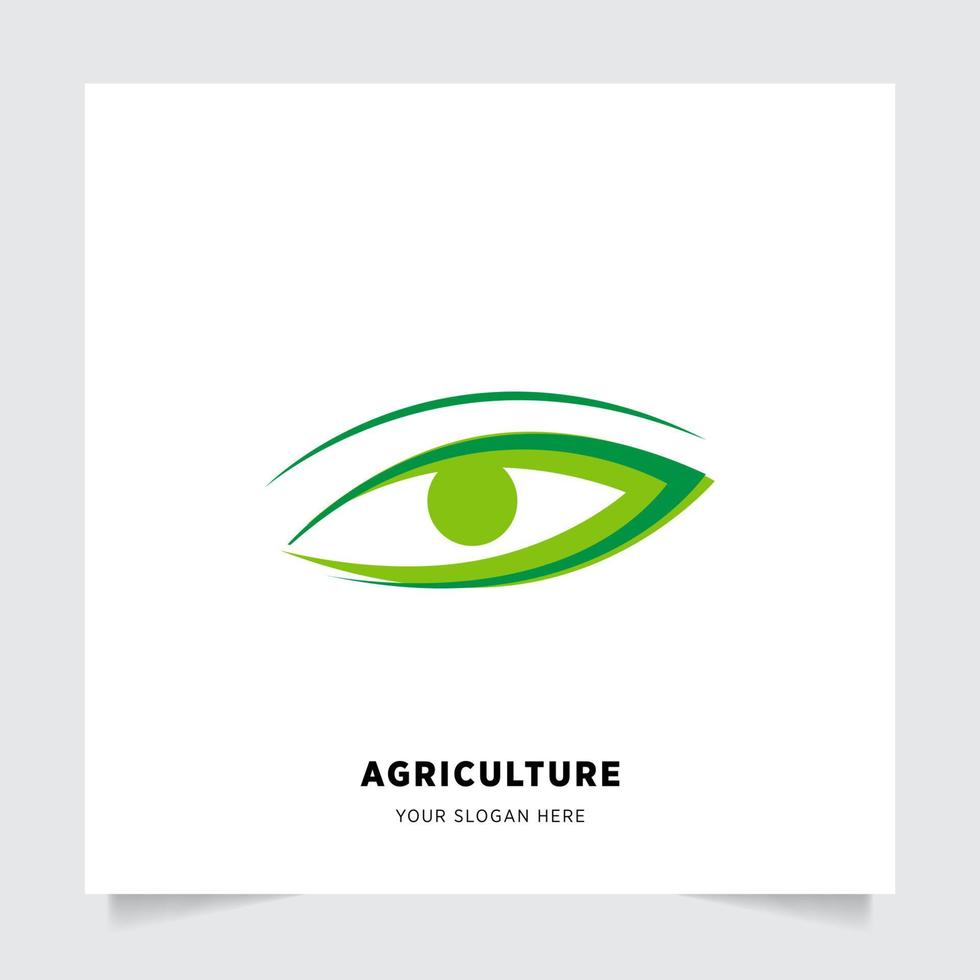 eben Emblem Logo Design zum Landwirtschaft mit das Konzept von Grün Blätter Vektor. Grün Natur Logo benutzt zum landwirtschaftlich Systeme, Bauern, und Plantage Produkte. Logo Vorlage. vektor