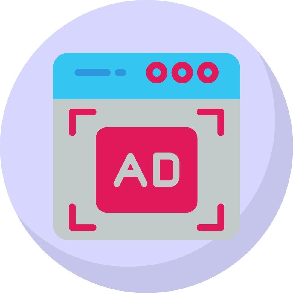 Ad-Vektor-Icon-Design vektor