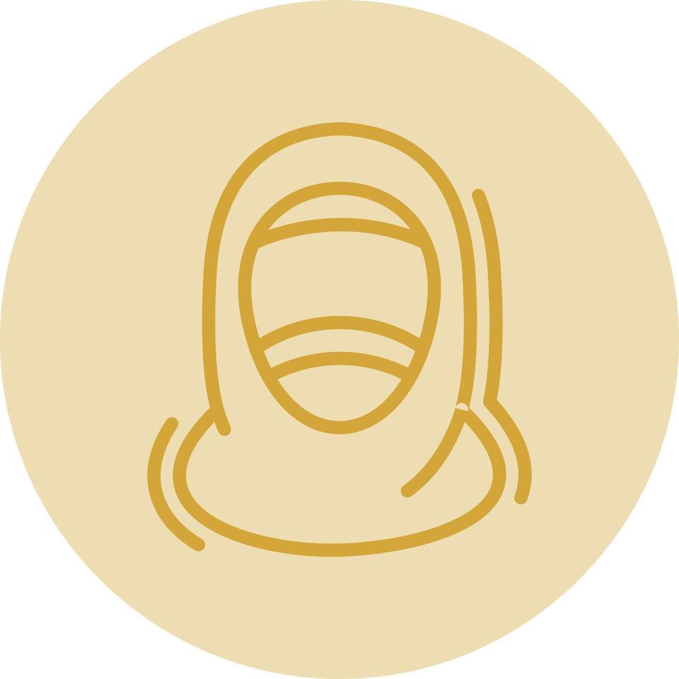 Hijab-Vektor-Icon-Design vektor