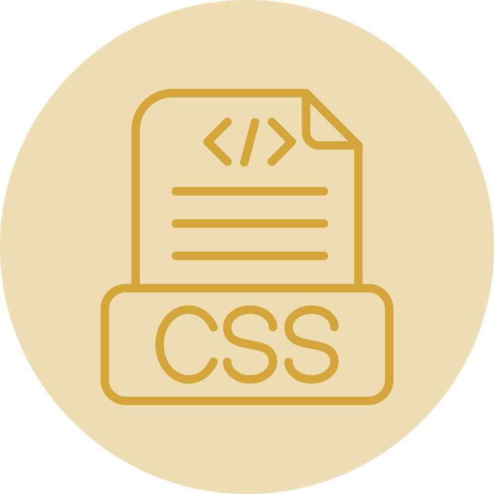 css-Datei-Vektor-Icon-Design vektor