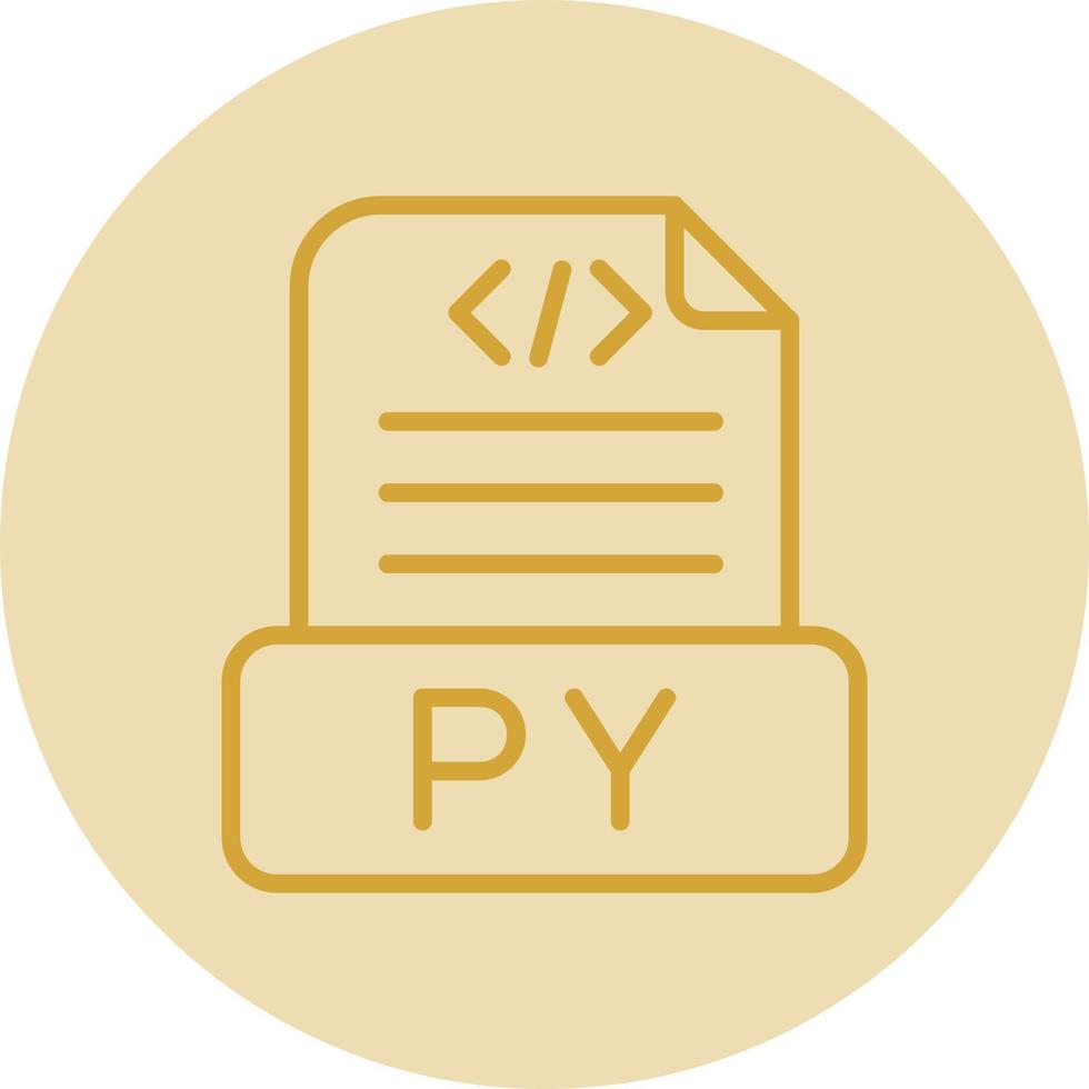 Python-Datei-Vektor-Icon-Design vektor