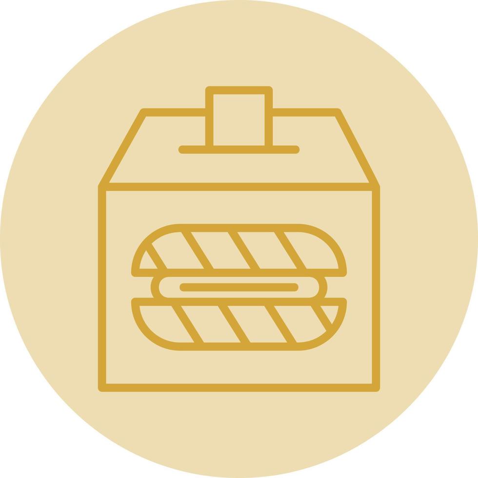 Brotspenden-Vektor-Icon-Design vektor