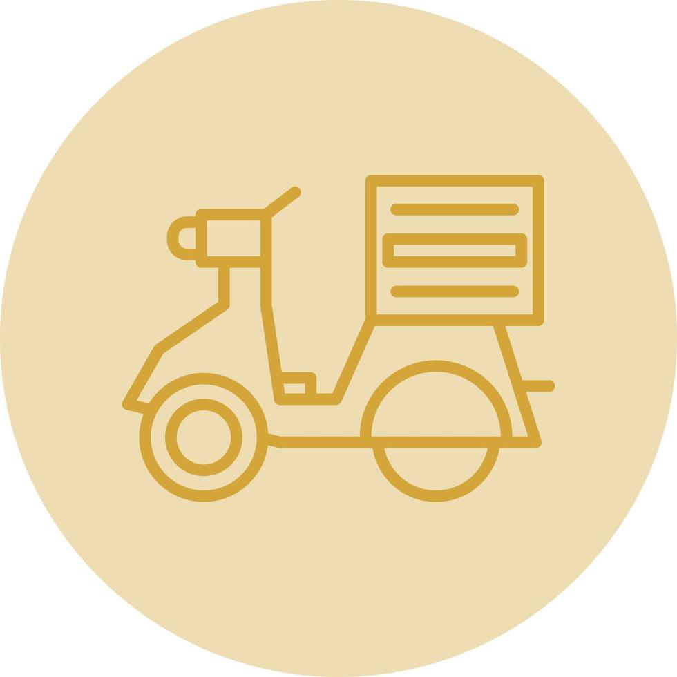 Lieferfahrrad-Vektor-Icon-Design vektor