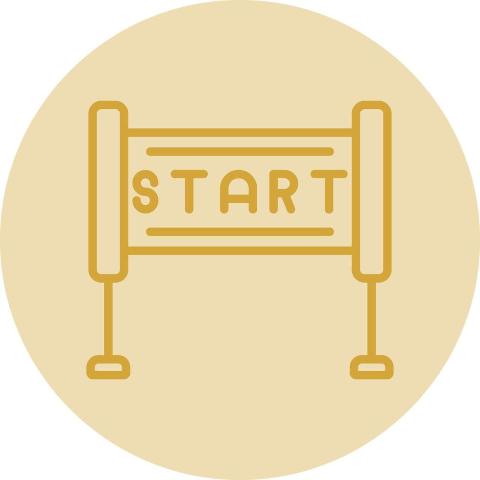 lopp Start vektor ikon design
