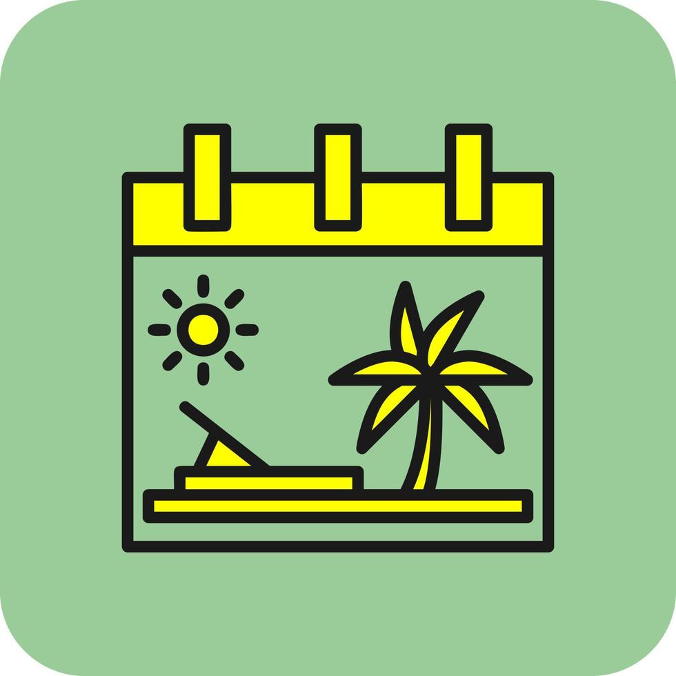 Urlaub-Vektor-Icon-Design vektor