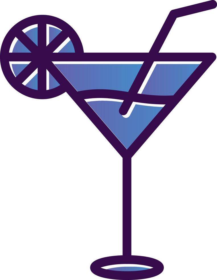 Cocktail-Vektor-Icon-Design vektor