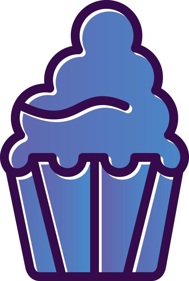 Cupcake-Vektor-Icon-Design vektor