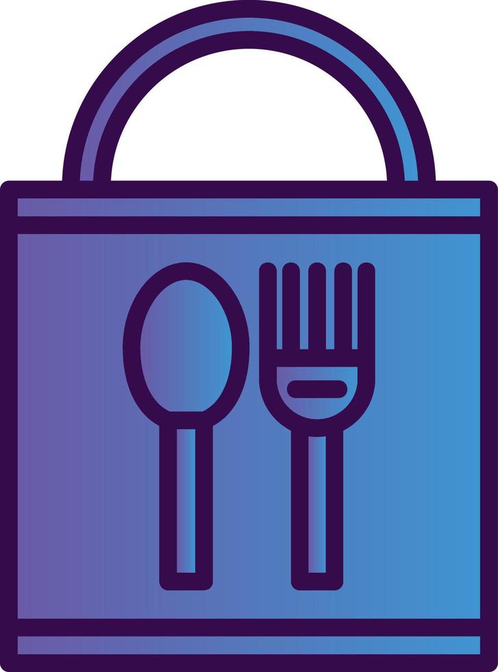Vektor-Icon-Design für Lebensmittelverpackungen vektor