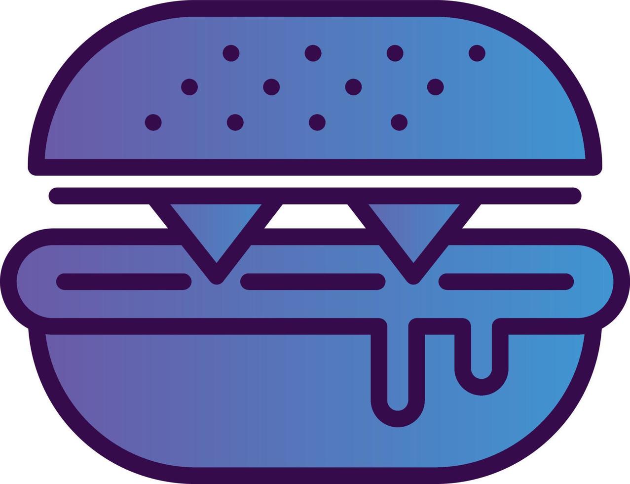 Burger-Vektor-Icon-Design vektor