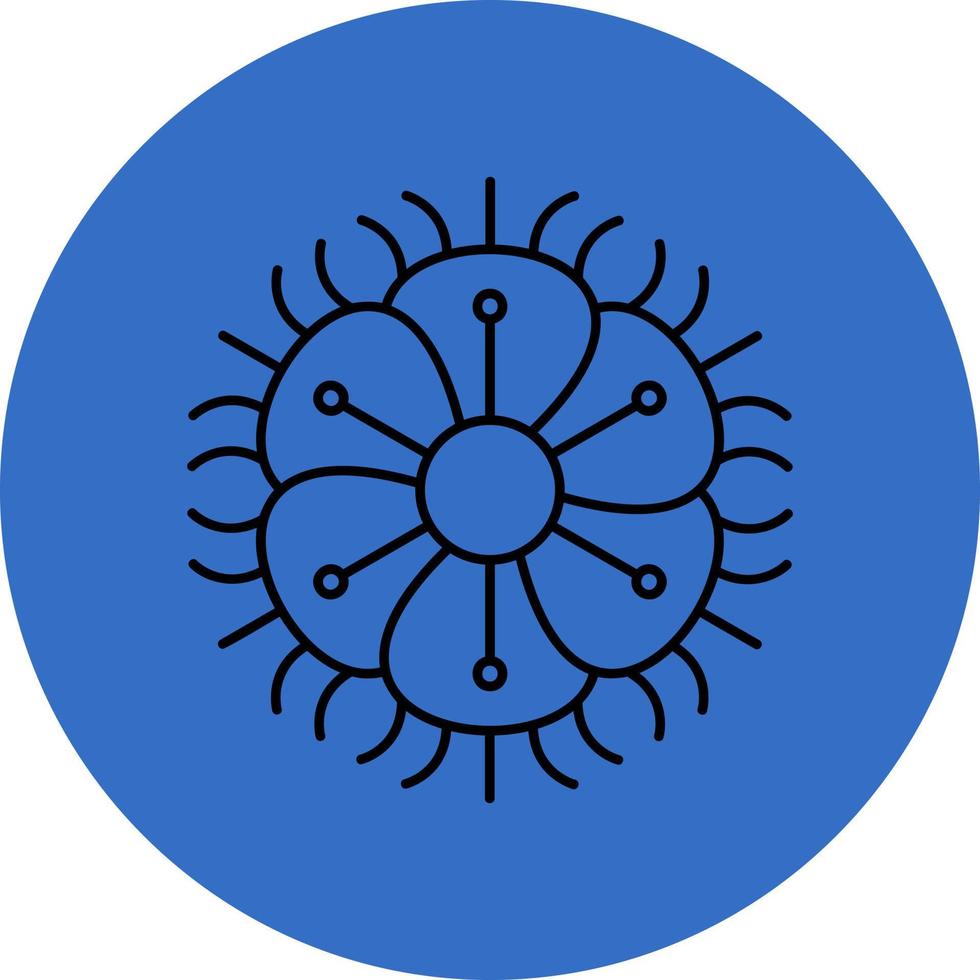 gesäumtes Dianthus-Vektor-Icon-Design vektor