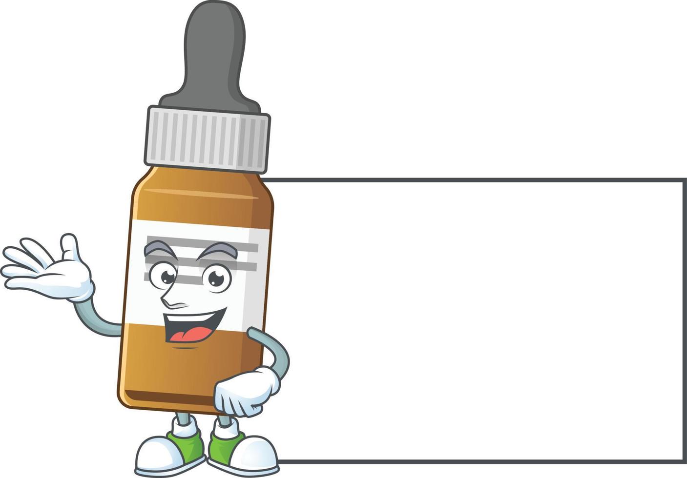Flüssigkeit Flasche Karikatur Charakter vektor