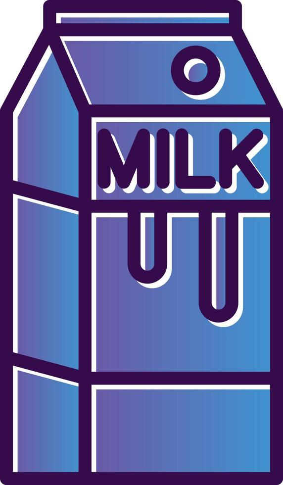 mjölk låda vektor ikon design