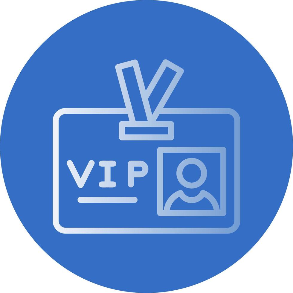 VIP-Pass-Vektor-Icon-Design vektor